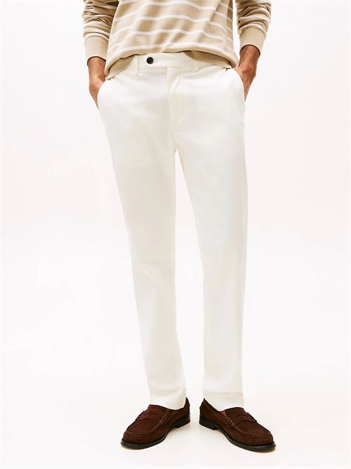 pantalone uomo avorio TOMMY HILFIGER | MW0MW38863YA8